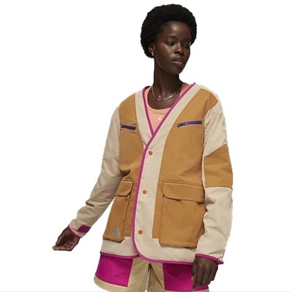 Jordan Jackets & Blazers - NWT Nike Jordan ENGINEERD Jacket Tan Medium Oversized
